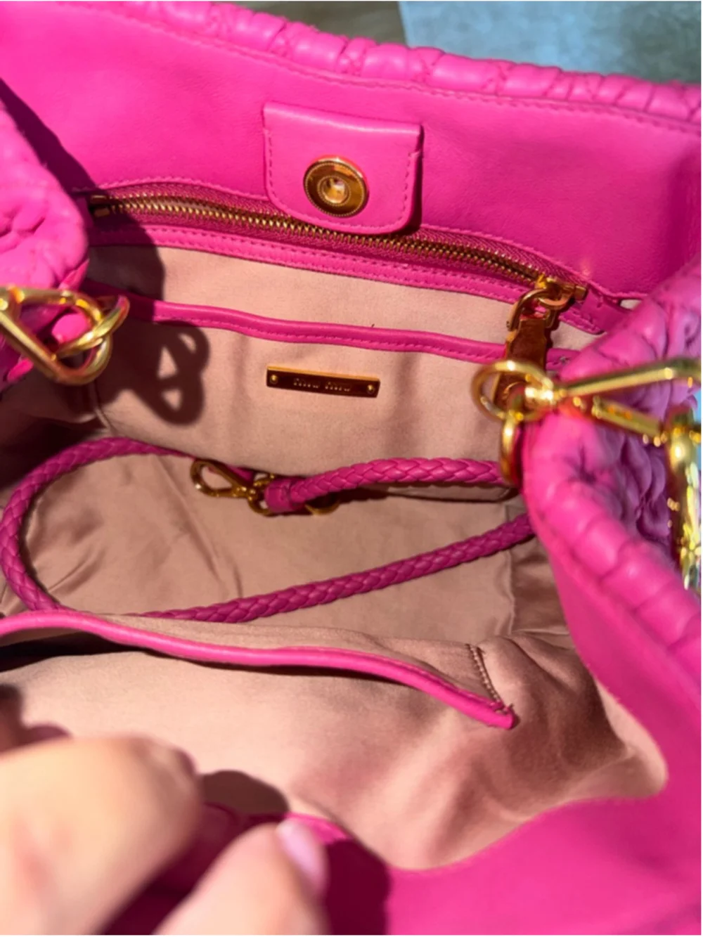 Miu Miu nappa crystal